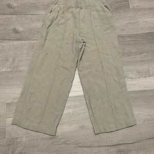 Madewell capri linen pant